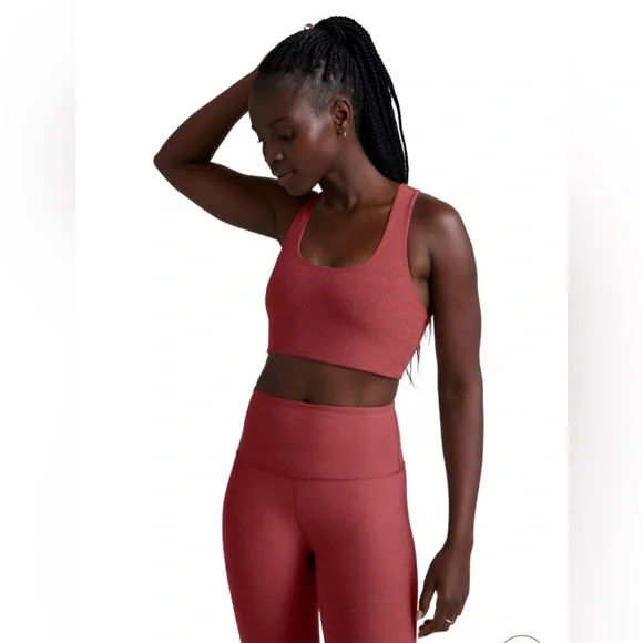 💫Beyond Yoga Women’s Spacedye Simplicity Bra 2.0, NWT, XS, Faded Rose Heather - Picture 4 of 15